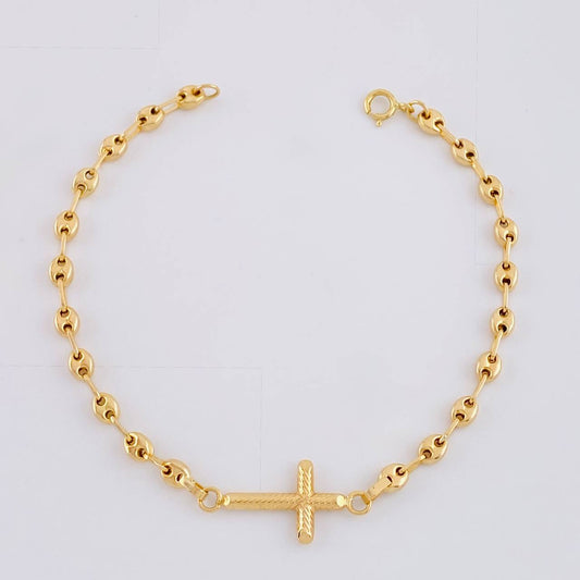 Bracelet GC Cross 2g / 6 1/4 in / 3.1mm Yellow Gold 18K