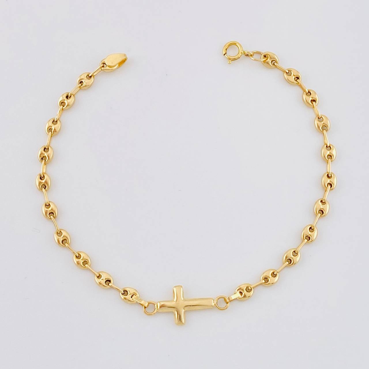 Bracelet GC Cross 1.95g / 6 1/2 in / 3.2mm Yellow Gold 18K