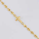 Bracelet GC Cross 1.95g / 6 1/2 in / 3.2mm Yellow Gold 18K
