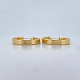 Hoop Earrings Tribal 3.65gr / 2.8cm / 18K Yellow Gold $