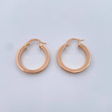 Candongas Diani 2.35gr / 2.4cm / Oro Rosa 18K $