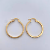 Hoop Earrings Diani 1.75gr / 2.8cm / 18K Yellow Gold $