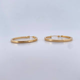 Hoop Earrings Diani 1.75gr / 2.8cm / 18K Yellow Gold $