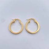 Hoop Earrings Diani 1.44gr / 2.1cm / 18K Yellow Gold $