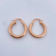 Candongas Zion Resorte 2.4gr / 2.3cm / Oro Rosa 18K $