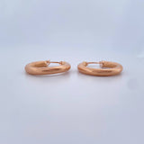 Candongas Zion Resorte 2.4gr / 2.3cm / Oro Rosa 18K $