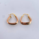 Candongas Aleja Triangulares 2.9gr / 2.1cm / Tres Oros 18K $