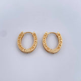 Candongas BV 4.2gr / 1.6cm / Circones Blancos Oro Amarillo 18K $
