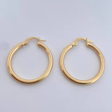 Hoop Earrings Jass 2.55gr / 2.9cm / 18K Yellow Gold $