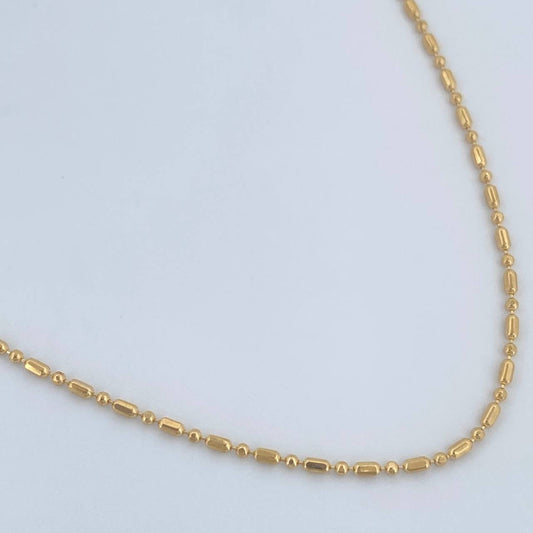 Morse Chain 2.15gr / 45.3cm / +3 18K Gold &