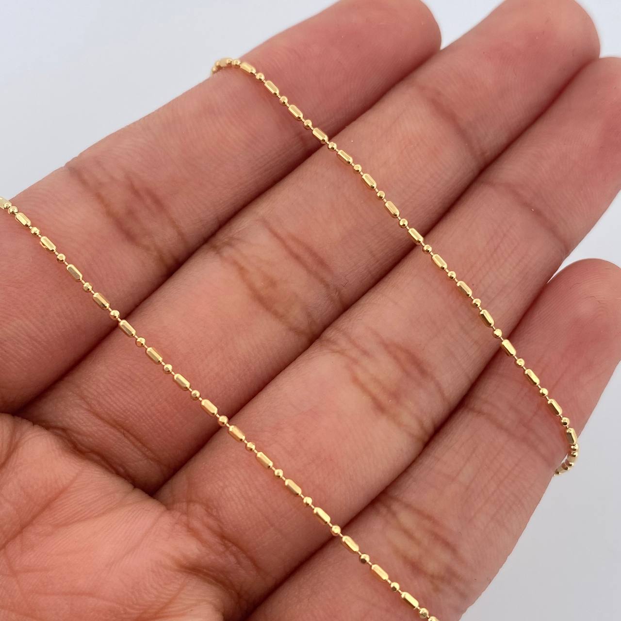 Morse Chain 2.15gr / 45.3cm / +3 18K Gold &