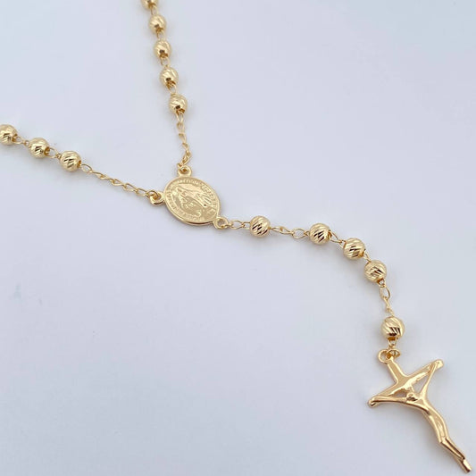Rosario Virgen Milagrosa 12.5gr / 62cm / Oro 18K $