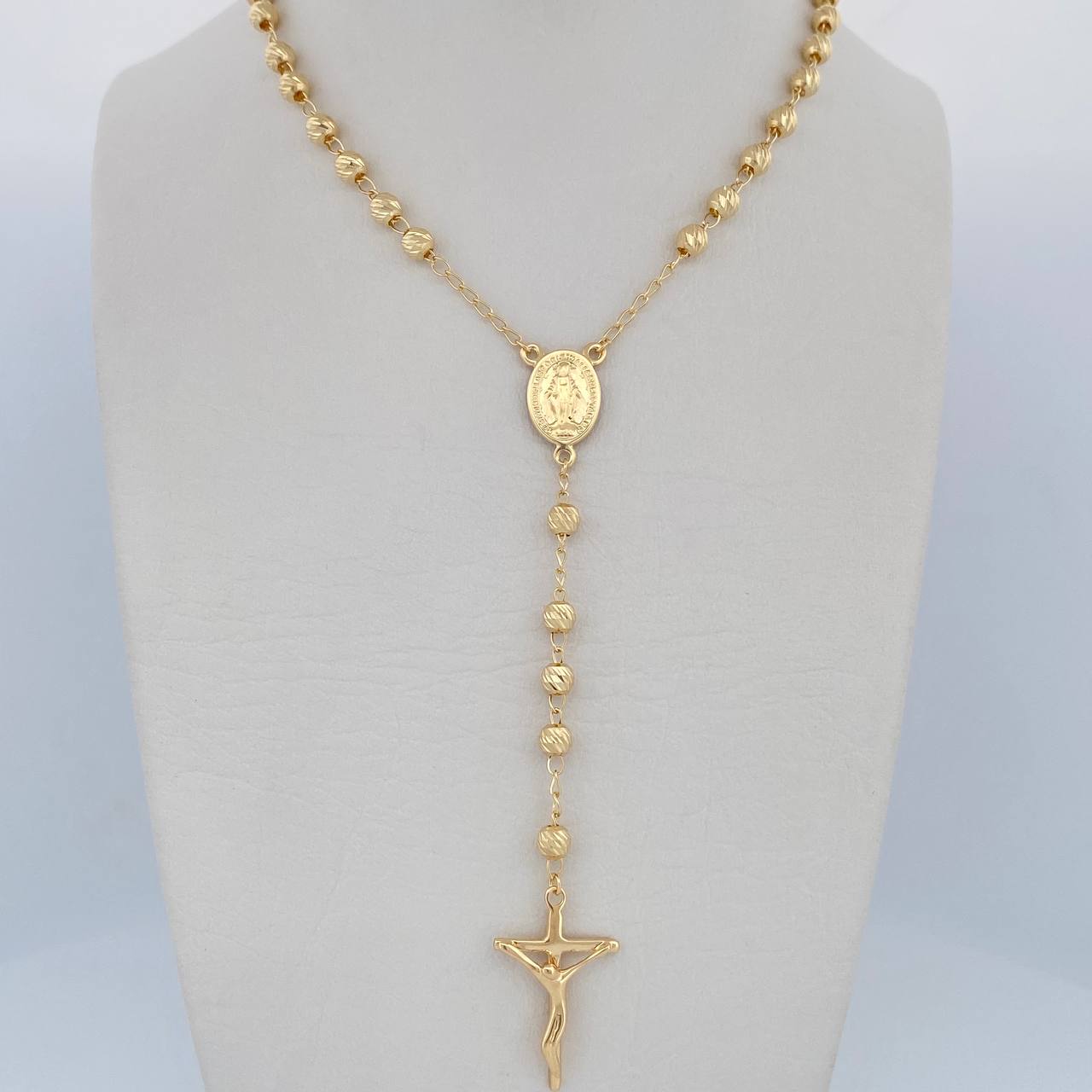 Miraculous Virgin Rosary 9.65gr / 22.4in / 18K Gold $
