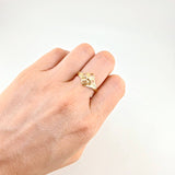 Anillo Rombo Imperial 1.8 g / T8 3/4 Oro Amarillo 18K