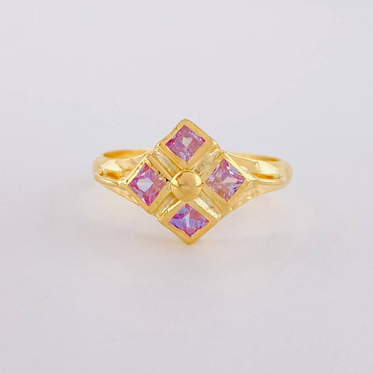 Anillo Rombo Imperial 1.8 g / T8 Oro Amarillo 18K
