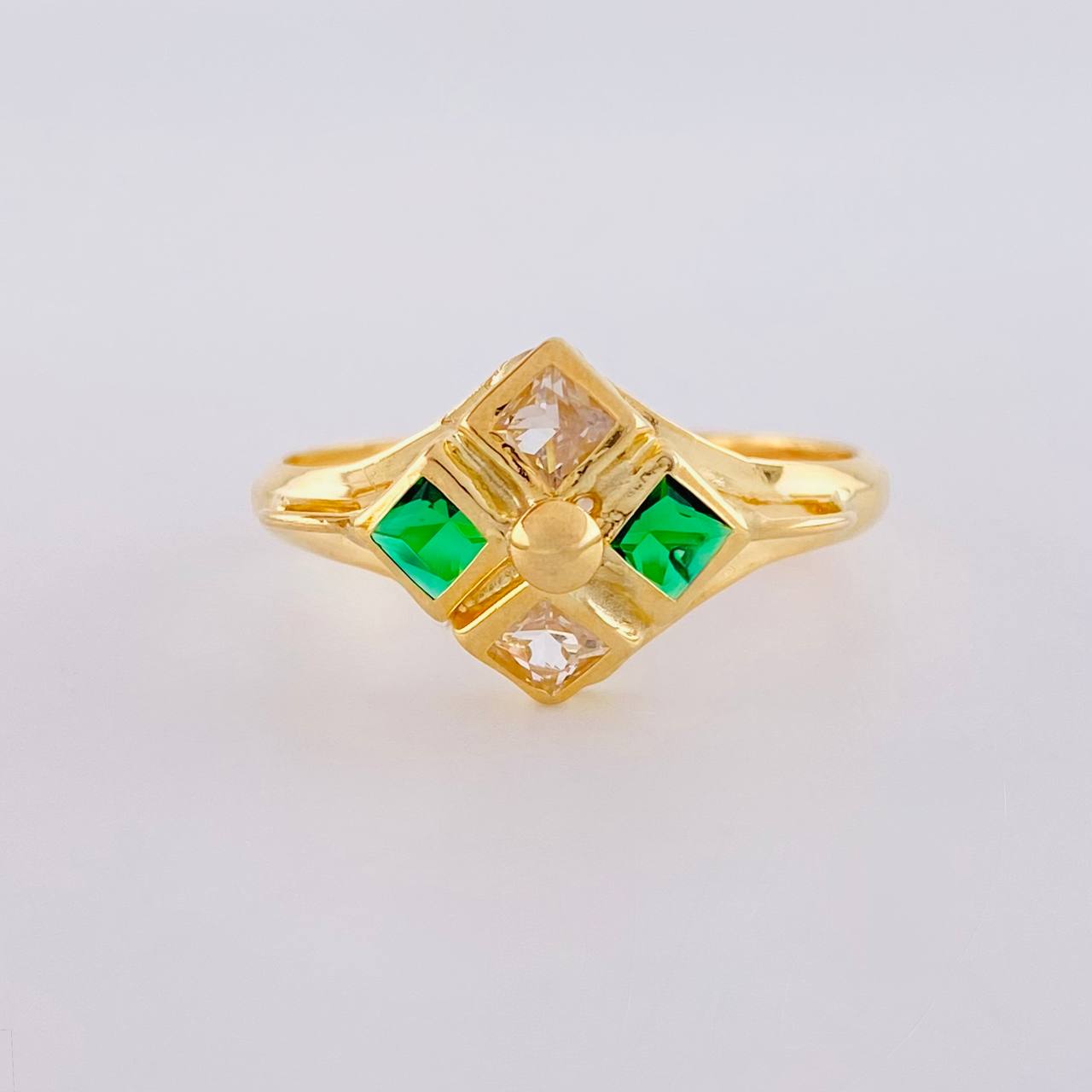 Imperial Rhombus Ring 1.7 g / T9 1/4 Yellow Gold 18K
