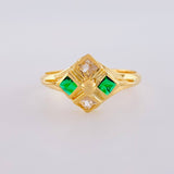 Imperial Rhombus Ring 1.7 g / T9 1/4 Yellow Gold 18K