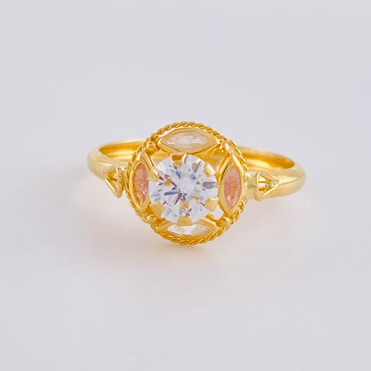 Anillo Solitario Aura Vintage 2 g / T9 1/4 Oro Amarillo 18K