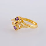 Anillo Rombo Imperial 1.8 g / T9 1/4 Oro Amarillo 18K
