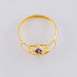 Anillo Rombo Imperial 1.8 g / T9 1/4 Oro Amarillo 18K