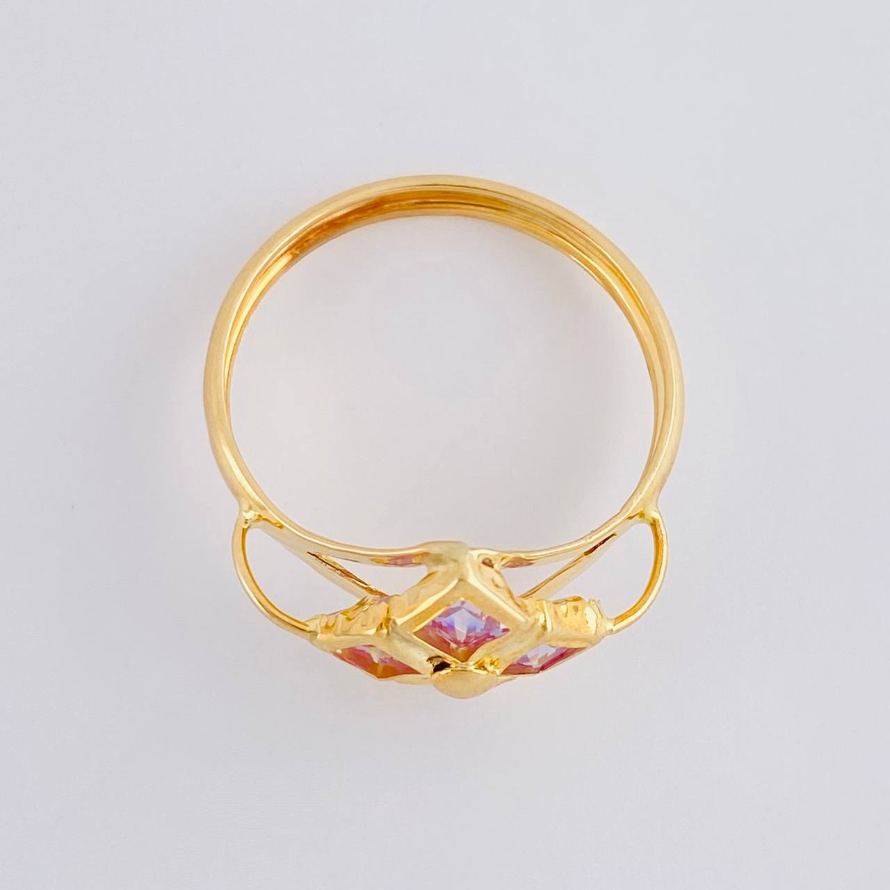 Anillo Rombo Imperial 1.85 g / T8 Oro Amarillo 18K