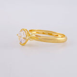 Anillo Solitario Canasta 1.2 g / T6 Oro Amarillo 18K