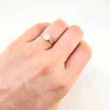 Solitaire Basket Ring 1.25 g / T6 1/4 Yellow Gold 18K