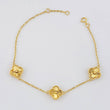 Adjustable Clover Bracelet Drawer 4.55 g / 7 in - 7 3/4 in / 1.4 mm Yellow Gold 18K