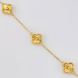Adjustable Clover Bracelet Drawer 4.55 g / 7 in - 7 3/4 in / 1.4 mm Yellow Gold 18K