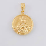 Sacred Heart of Jesus Pendant 1.45 g / 1 in Yellow Gold 18K