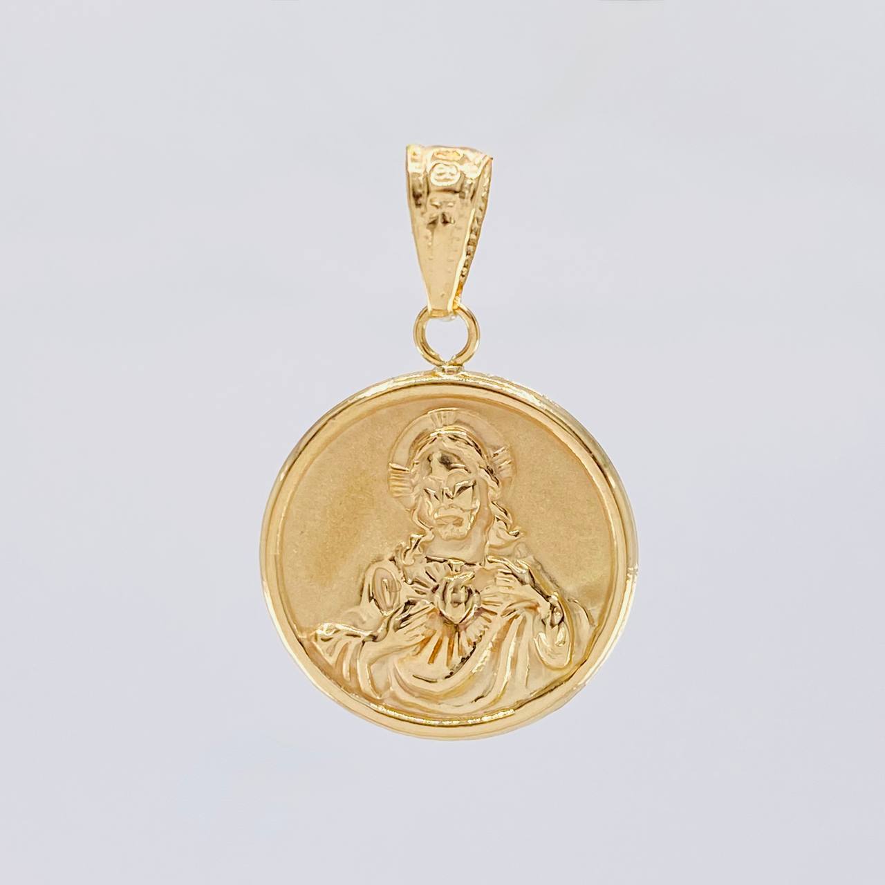 Sacred Heart of Jesus Pendant 1.45 g / 1 in Yellow Gold 18K