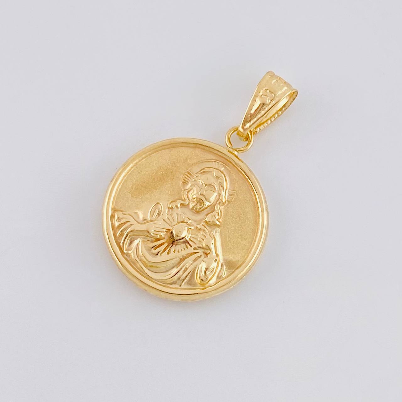 Sacred Heart of Jesus Pendant 1.45 g / 1 in Yellow Gold 18K