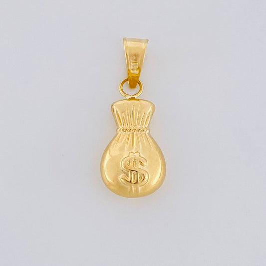 Dije Bolsa De Dinero 0.7 g / 3/4 in Oro Amarillo 18K