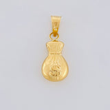 Pendant Money Bag 0.7 g / 3/4 in Yellow Gold 18K