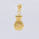 Pendant Money Bag 0.7 g / 3/4 in Yellow Gold 18K