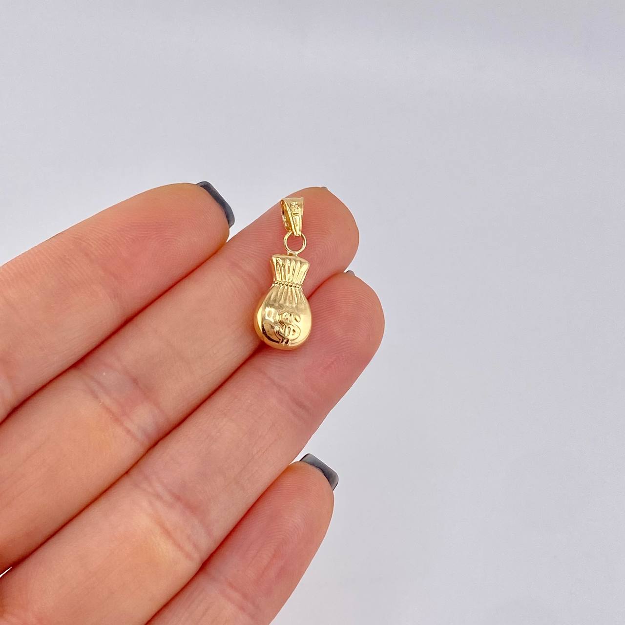 Pendant Money Bag 0.7 g / 3/4 in Yellow Gold 18K