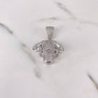 Pendant Bull 13.4gr / 3.8cm / White Zircons 18K White Gold $