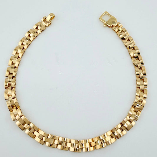 Pulso Correa 12.7gr / 8 1/4 in / 5.9mm Oro Amarillo +4 18K *