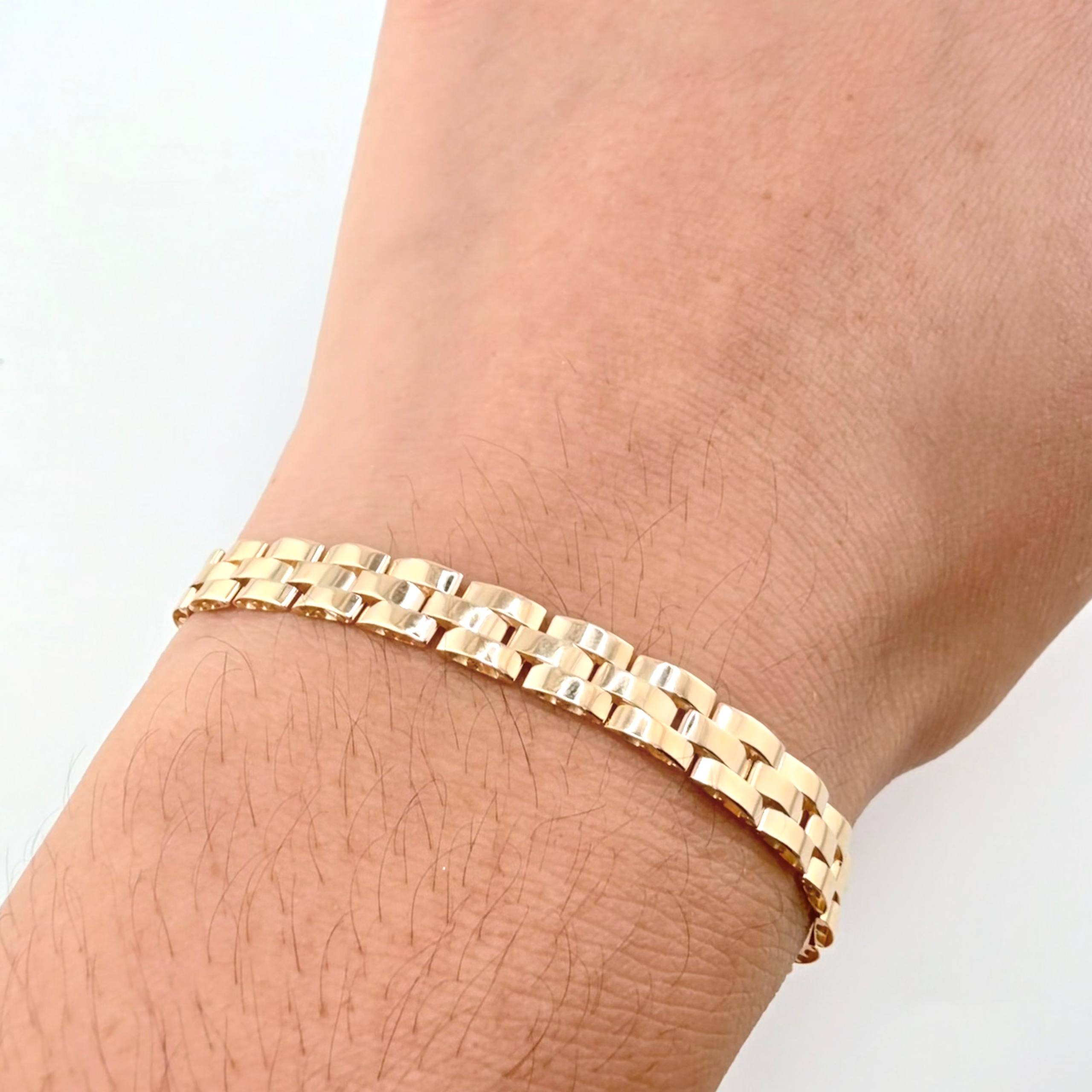 Pulso Correa 12.7gr / 8 1/4 in / 5.9mm Oro Amarillo +4 18K *