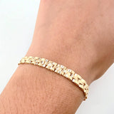 Pulso Correa 12.7gr / 8 1/4 in / 5.9mm Oro Amarillo +4 18K *