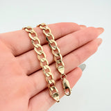 Pulso Cubano 6.95gr / 8 1/4 in / 6.6mm Oro Amarillo +4 18K ©