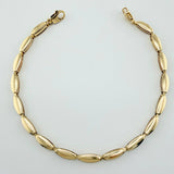 Pulso Rustico Triada 10.65gr / 8 1/4 in / 4mm Tres Oros +4 18K ©