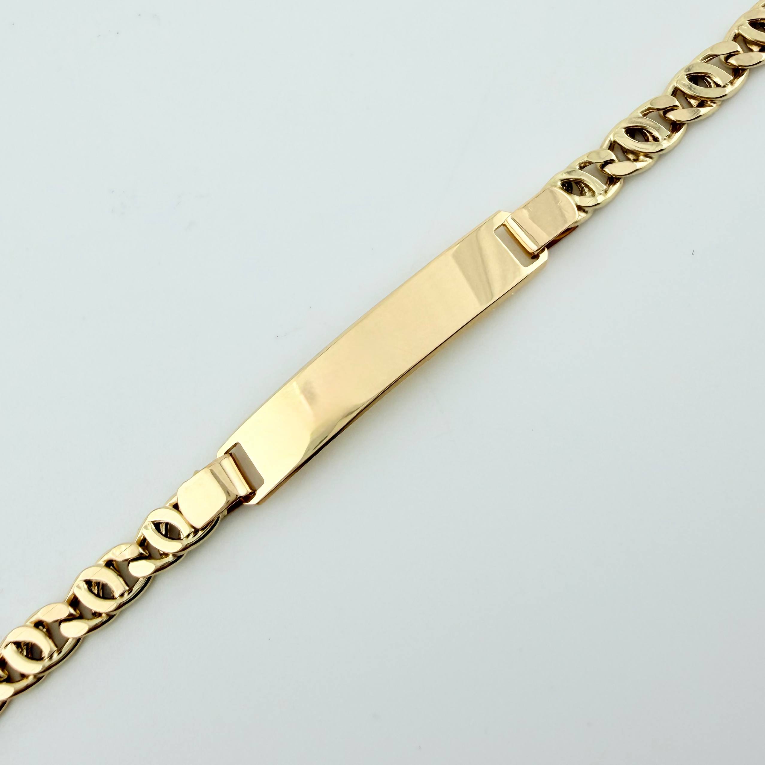 Pulso Lumachina Placa Rectangular 6.35gr / 8 1/2 in / 4.4mm Oro Amarillo +4 18K ©