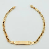 Pulso Lumachina Placa Rectangular 6.35gr / 8 1/2 in / 4.4mm Oro Amarillo +4 18K ©