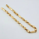 Pulso Rustico Español 6.4gr / 8 1/4 in / 3.7mm Oro Amarillo 18K ©