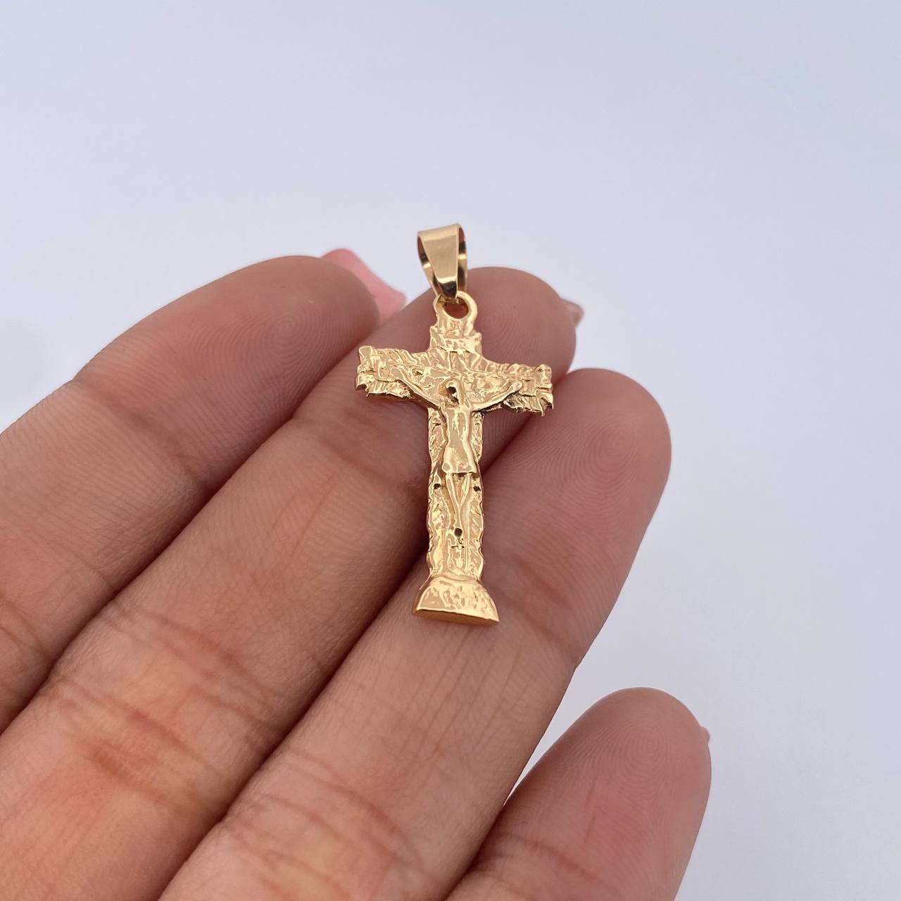 Dije Cruz Cristo 1.75gr / 3.2cm / Oro Amarillo 18K &
