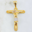 Dije Cruz Cristo 21.2gr / 3 in / Dos Oros Amarillo Blanco 18K ©