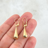 Candongas Lagrima 1gr / 1 1/4 in / Oro Amarillo 18K
