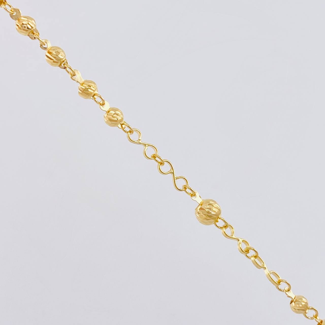 Miraculous Virgin Rosary Diamond Cut 7.4 g / 18 3/4 in / 3 mm - 4 mm 18K Yellow Gold