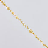 Miraculous Virgin Rosary Diamond Cut 7.4 g / 18 3/4 in / 3 mm - 4 mm 18K Yellow Gold